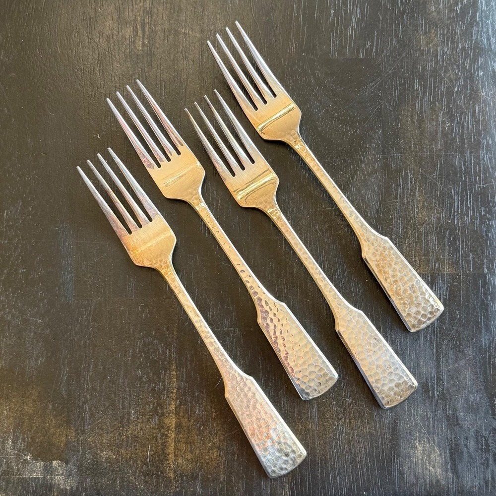 4 Vintage Dinner Forks MNF4S‎ The Main Course Japan Silverplate Flatware